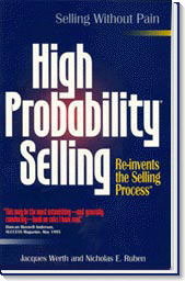 image of the front cover of the book, High Probability Selling