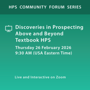 Live HPS Forum on 2026-02-26 - Discoveries in Prospecting