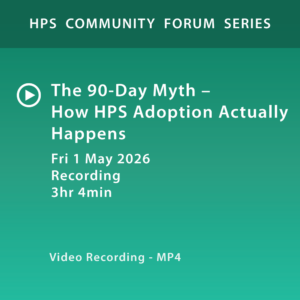 Recording of HPS Forum on 2026-05-01:  How HPS Adoption Actually Happens
